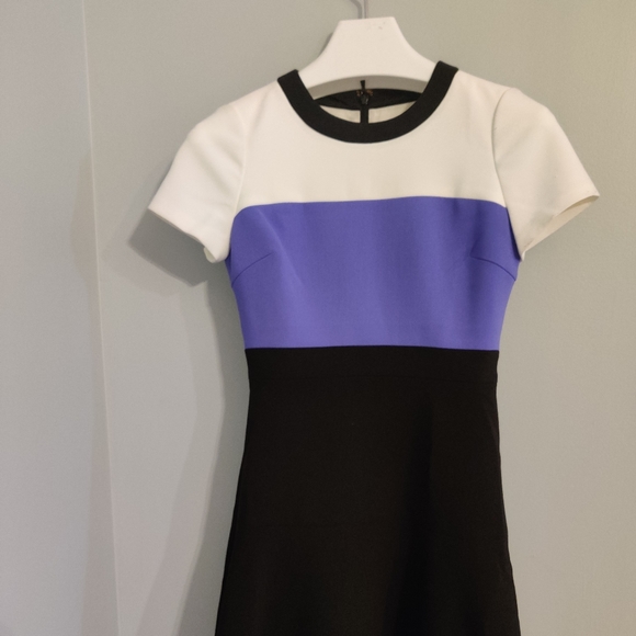 NWT Kate Spade Color Block crepe dress - Picture 4 of 6